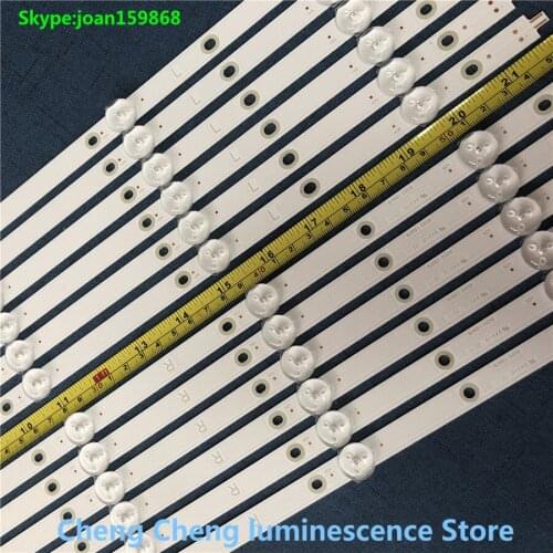 New 5set=60PCS LED backlight strip for 55inch TV 55PUS7303 55PUS6703 LB55073 V1_02 V0_01 TPT550U1-QVN05.U