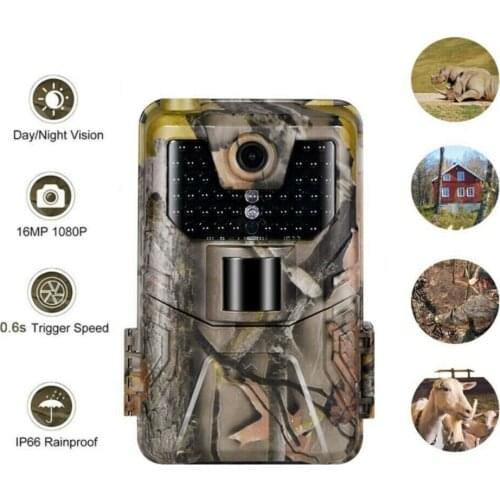 Outdoor Waterproof HD Tracking Hunting Camera 1080P 30fps 16MP 0.3 Seconds Trigger Wildlife Observation Infrared Camera Traps