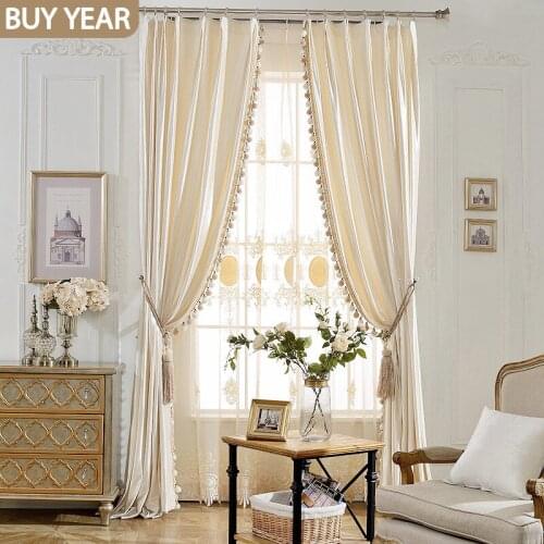 European-style Modern Korean Velvet, Pure-colored Velvet, Swan Lakeside Shade Curtains for Living Dining Room Bedroom