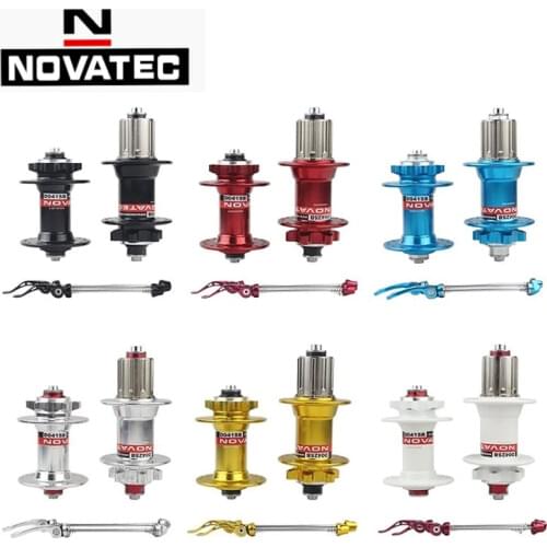 NOVATEC D041SB D042SB FRONT * REAR Hubset 100/135mm Disc Brake Hub 24/28/32/36 Hole 8/9/10 Speed Bicycle Bike Cassette Base Hub