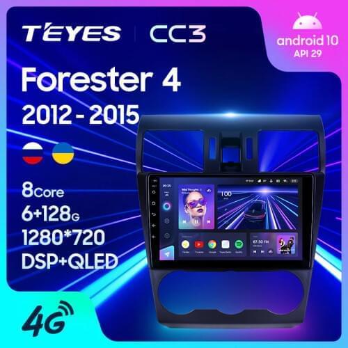 TEYES CC3 For Subaru Forester 4 SJ 2012 - 2015 Car Radio Multimedia Video Player Navigation stereo GPS Android 10 No 2din 2 din dvd