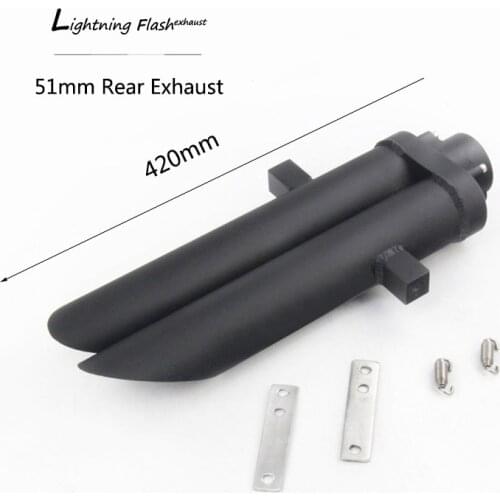 Dual-outlet 51MM Motorcycle Exhaust Pipe Aluminum Alloy Tail Escape No DB Killer for CBR600RR F5 CBR1000RR Rear Exhaust Tips