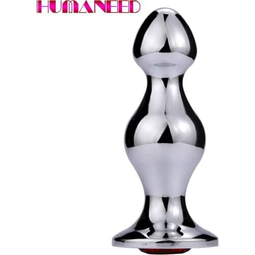 Adult Women Large Anal Sex Toys Stainless Huge Size Butt Plugs Prostate Massage For Male Anus Expansion Stimulator Anal Beads