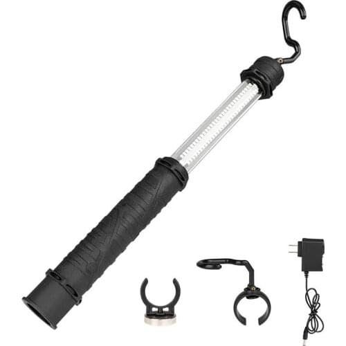 USB Rechargeable Working Light Flashlight Torch with Magnet Support Bracket Linternas Built-in Battery