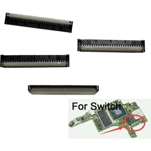 10 pcs a lot Repair Part For N-S Switch Console Mother Board To Lcd Display Screen Flex Cable Clip Ribbon Connector Socket