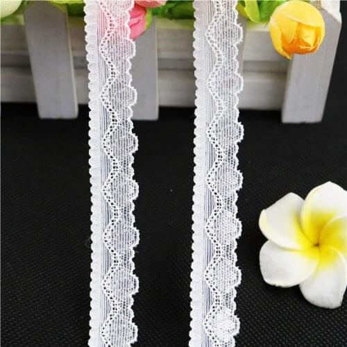 18mm 5yard Lace Ribbon Lace Trim Wedding Decoration Handcrafted Embroidered Sewing DIY Material Tablecloth decorative lace