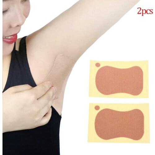 2PCS Anti Sweat Armpit Absorbent Pads for Clothing T-Shirt Summer Deodorants Armpit Absorbent Pad Sticker Underarm Sweat Pads