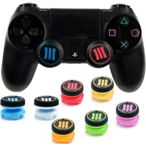 2pcs PS4 Thumb Stick Grip Extender - for Sony PlayStation 4 Controller/Pad Analog Cover Case Skin Joystick Silicone Rubber Cap