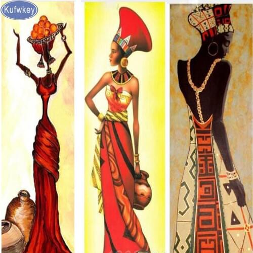 3pcs Diy 5D Diamond Painting South Africa Women Pattern Of Rhinestones Diamond Embroidery Cross Stitch pictures Diamond Mosaic