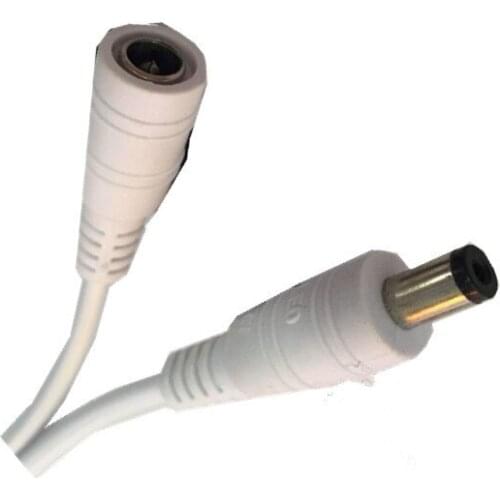 40cm LED power cable with Diameter 5.5X2.1mm DC connector female and male cable,50sets/lot