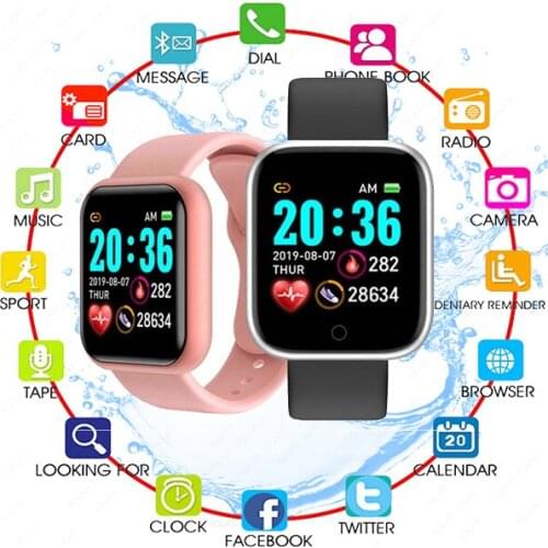 2021 Smart Watches Men Women D20 Smart Watch Blood Pressure Monitor Sports Fitness Bracelet Smartwatch For Apple Xiaomi Android