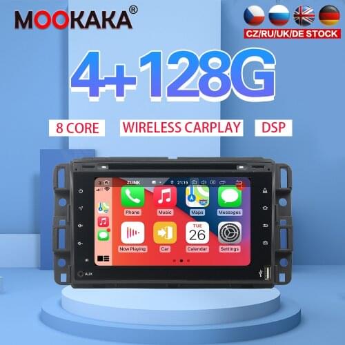 7" Android 10 PX6 4G 128GB Car Player For GMC Yukon Tahoe 2007 2008-2012 Full Touch Car GPS Navi CarPlay Head Unit DSP Stereo