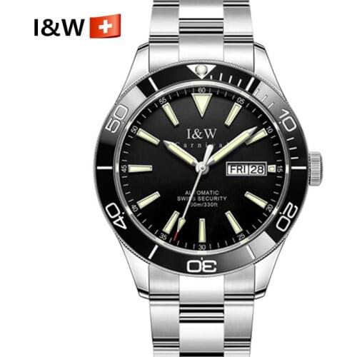 Top Brand Carnival Automatic watch for men Luxury Mechanical reloj hombre Sapphire Military Dive Green Water Ghost montre homme