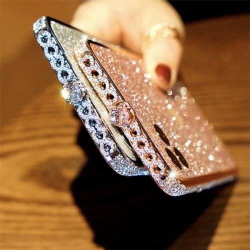 For iPhone X XR XS Max Case Bling Diamond Bumper For iPhone 11 Pro Max 8 7 6 6S Plus SE 2020 Case Glitter Rhinestone Metal Frame