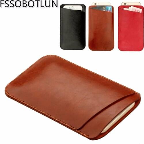 FSSOBOTLUN For Doogee BL7000 Case Double layer Microfiber Leather Phone sleeve Bag Cover Pouch Pocket
