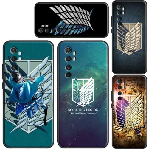 Attack On Titan Wings Phone Case For POCO X3 Pro M3 F3 Cover For Xiaomi Mi Note 10 Lite Mi 11 Ultra 9T 10T Pro