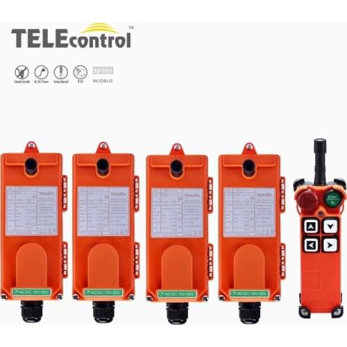 F21-4S 4 Channel Crane Remote Control 1 Speed 4 Transmitter 1 Receiver Hoist Truck Crane Remote Controller 4 Buttons CE IP65