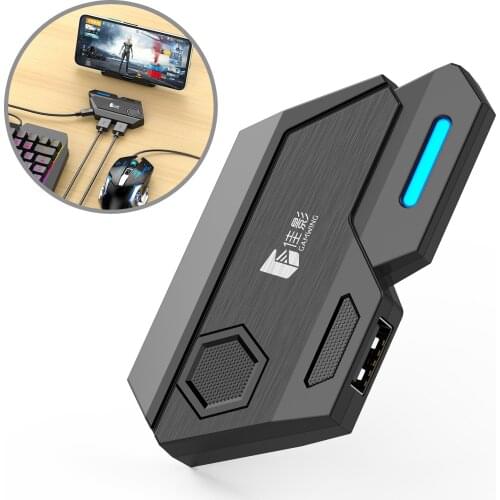 Gamepad Mobile PUBG Controller Gaming Keyboard Mouse Converter Bluetooth-Compatible For IOS 13.4 Below Android Game Adapter