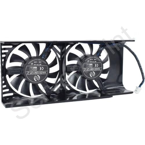 Well Tested HA5510M12F-Z 0.20A DC12V Cooling Fans For MSI Geforce GTX 1050 2GT LP GTX 1050Ti 4GT Graphic Card