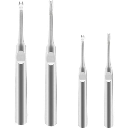 LMDZ 4pcs Diy handmade Leather art tool trimmer groover, v-shaped u-shaped Groover Simple metal Groover