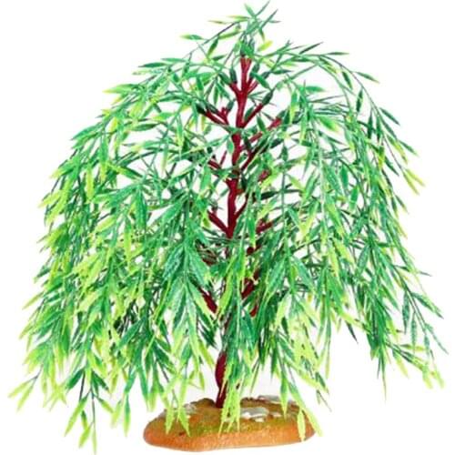 Mini Willow Tree Model, Miniature Fairy Garden Tree, Micro Landscape Architecture DIY Craft Garden Tree Decoration