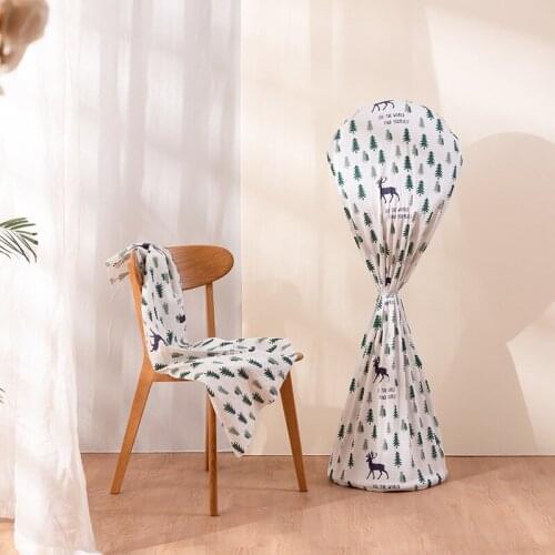 Cartoon Electric Fan Cover Dust Cover Floor-standing Home Round Cotton Linen Waterproof Dustproof Zipper Bag Protective Covers