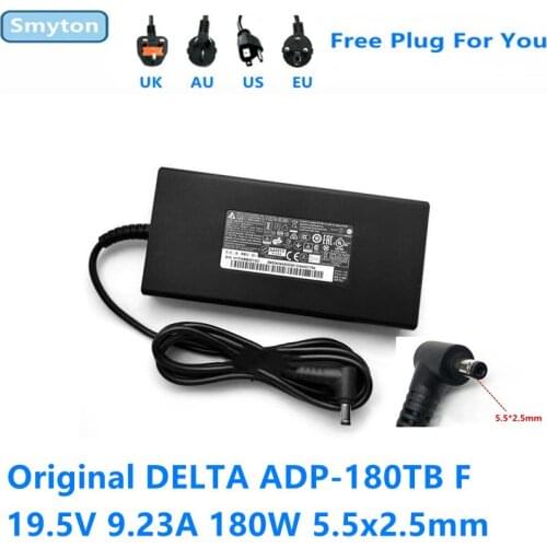 Original Delta 19.5V 9.23A 180W ADP-180TB F Power Supply AC Adapter Charger For MSI GE62 GS65 GS73 WS63VR GL62MVR Laptop Adapter