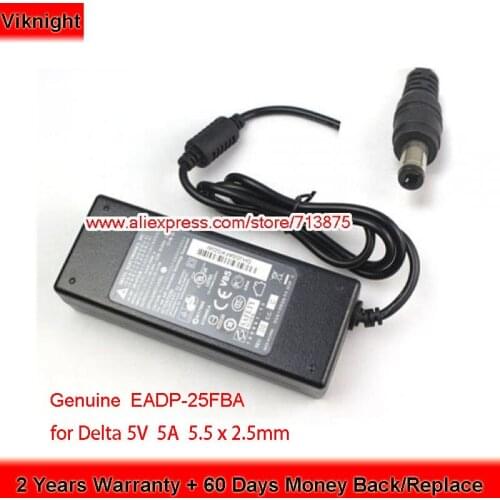 Original Delta EADP-25FBA AC Adapter 5V 5A 25W 5.5 x 2.5mm Laptop Charger Power Supply