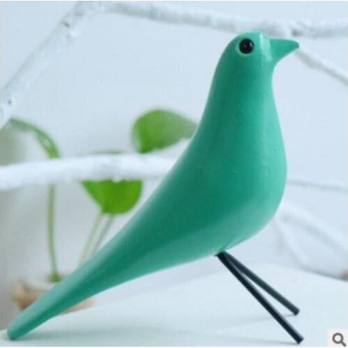 Manufacturers direct ins Nordic childrens room decoration childrens wear shop layout props creative solid wood birds sculpture