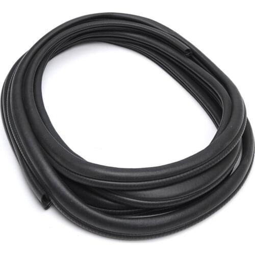 6M B Type Rubber Seal Car Door Pillar Noise Insulation Anti-Dust Soundproof Black Trim Edge Protector