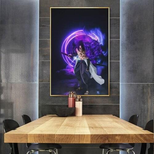 Sasuke Uchiha Anime Aesthetic Home Decor Canvas Posters Prints Decoration Art Wall Pictures Living Room Painting