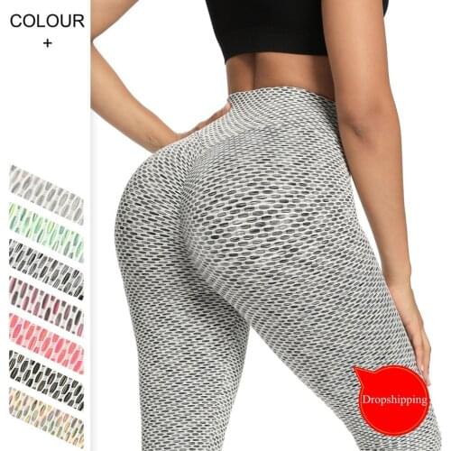 Honeycomb Yoga Pants Women High Waist Tights Fitness Leggings Breathable Gym Push Up Clothing Plus Size Femme Leggins