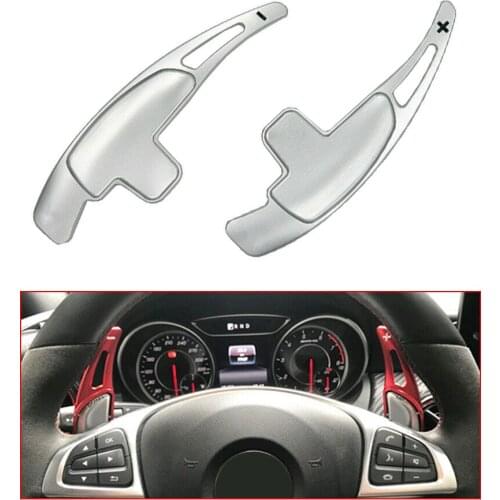 Yubao Silver Al alloy Car Steering Wheel Shift Paddle Extension For Mercedes Benz W176 CLA45 CLS63 GLA E63 S65 SL63 C63 A45 AMG