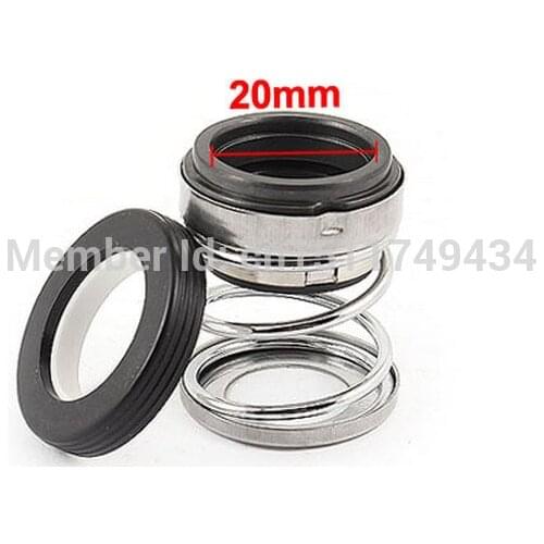 Replacement Water Pump Coil Spring Rubber Bellows Mechanical Shaft Seal 20mm 5pcs