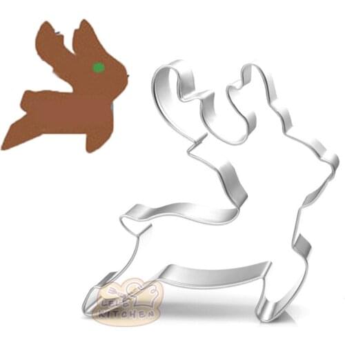 1pcs Christmas Running Deer Pastry Shop Cookie Cutter patisserie reposteria Biscuit Mould Fondant Cake Decor Tools Bakeware Mold