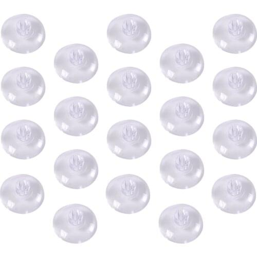 20PCS 4CM Clear Suction Cup Transparent Sucker Hangers without Hooks for Kitchen Office Bathroom