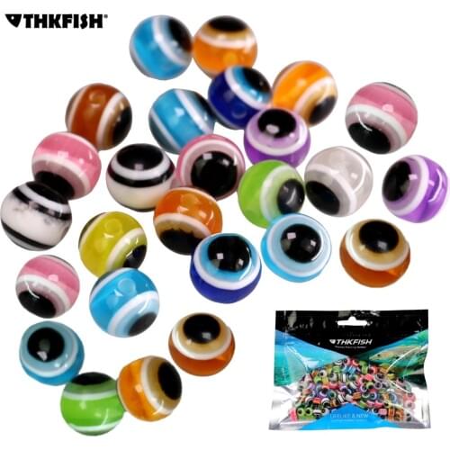 200Pcs/Set Fish Eye Fishing Bead Carolina Rig Beads 6mm 8mm 10mm Plastic Fishing Beads Texas Rig Accessories Bass Fishing Tackle