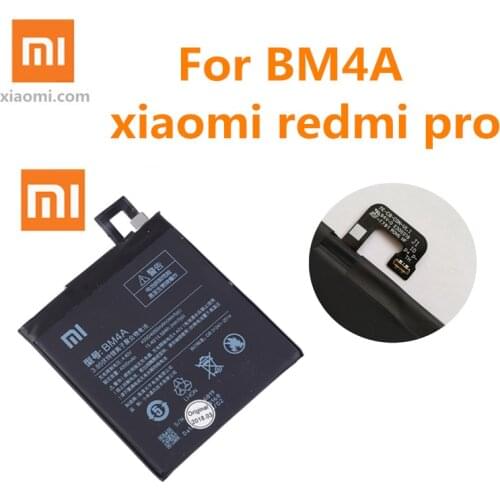 100% Original xiaomi BM4A 4000mAh for xiaomi Redmi Pro battery xiaomi battery 4000mAh BM4A mobile redmi pro phone battery +tools