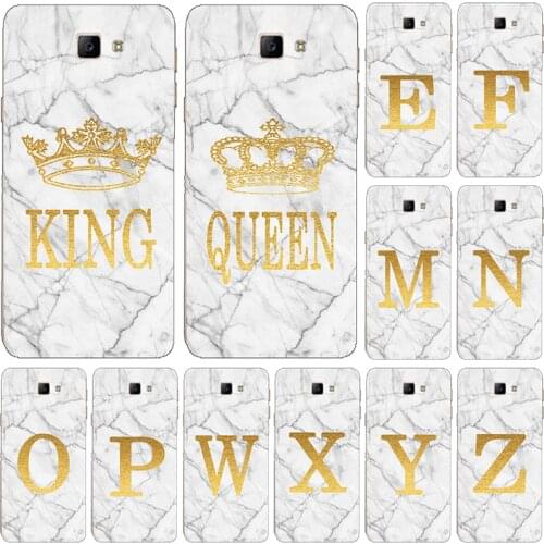 Phone case for Samsung Galaxy A7 A5 A3 2017 2016 2015 A720 A710 A520 A510 A500 A320 White Marble Golden English Letter Cover