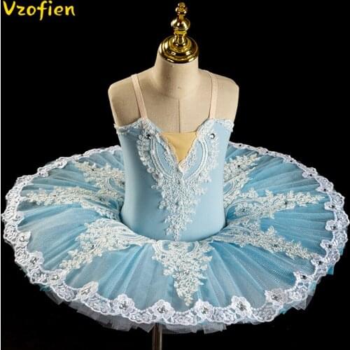 Childrens Little Swan Lake Ballet Dance Costume Professional Ballerina Tutu Dancewear Classic Ballet Dress Stage Performance