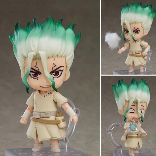 Dr.STONE Ishigami Senkuu #1262 Anime Figure Cute Toys Model Kids Doll Action Figurals Collection Figma Xmas Gift Juguetes 10cm