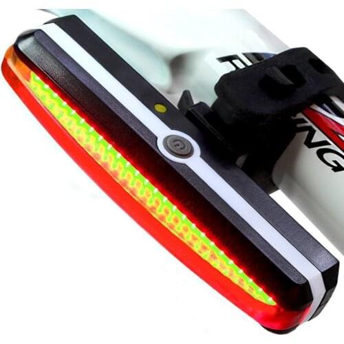 Rechargeable Flashlight USB Rechargeable Bicycle Light Cycling LED Taillight Waterproof Bike Front Rear Tail Headlight