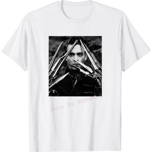 Mens T-shirt Blaze Man Edward Hands Of Scissors t shirt cotton tshirt men summer fashion t shirt men Clothing