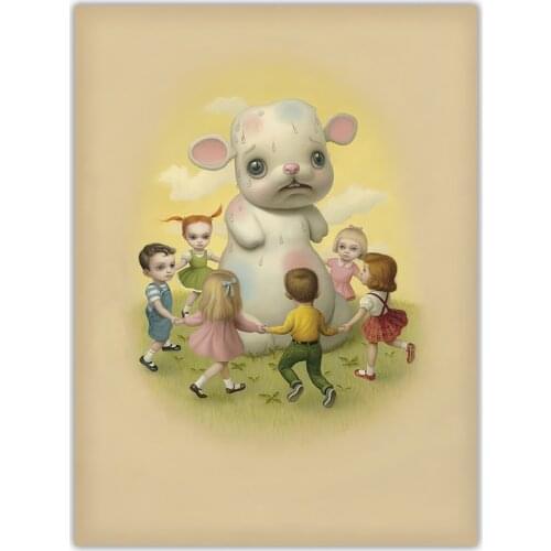 Holover Mark Ryden"Gallery One—Sweat"Modern Canvas Oil Painting Childish & Weird Pop Art Poster Unframed Home Decor Aesthetic