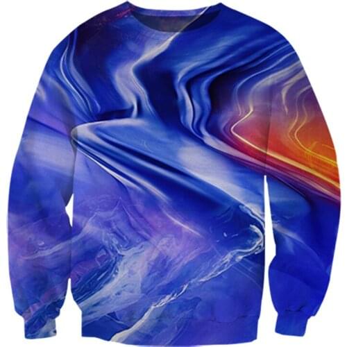 JUMEAST New Hoodies 3D Printing Mens Plus Size Hip Hop Breathable Sweatshirt Blue Men Long Sleeve Hooded Sweatshirt S-7XL