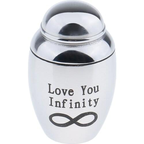 Mini Urn for Ashes Cremation Memorial Small Keepsake Ash Container Jar Metal