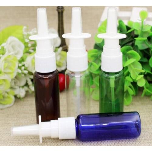 20ml Medical Spray Bottle with Nasal Sprayer Clear Mist Medicine Liquid Containers