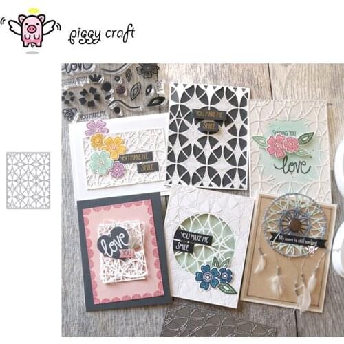 Piggy Craft metal cutting dies cut die mold Irregular ring frame Scrapbook paper craft knife mould blade punch stencils dies