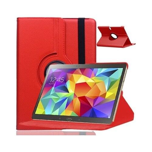 Fashion Flip PU Leather Stand Case For Samsung Galaxy Tab S 10.5 T800 T801 T805 Tablet PC Cover 360 Rotating+Screen film+stylus