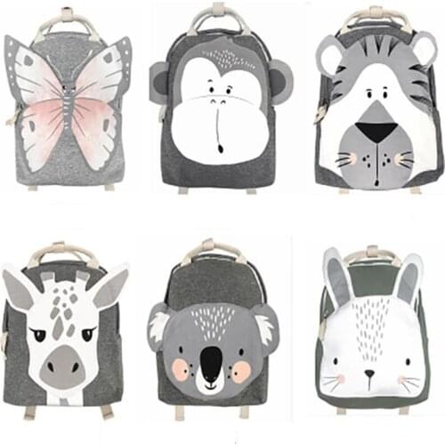 Cartoon Rabbit Plush Backpack Large Stuffed Animals Doll Backpack For Baby Kids Cute Schoolbag